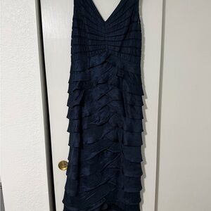 Adrianna Papell Navy High Low Dress